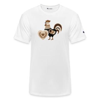 Rooster Heart Farm Country Life - Champion Unisex T-Shirt - white - Front