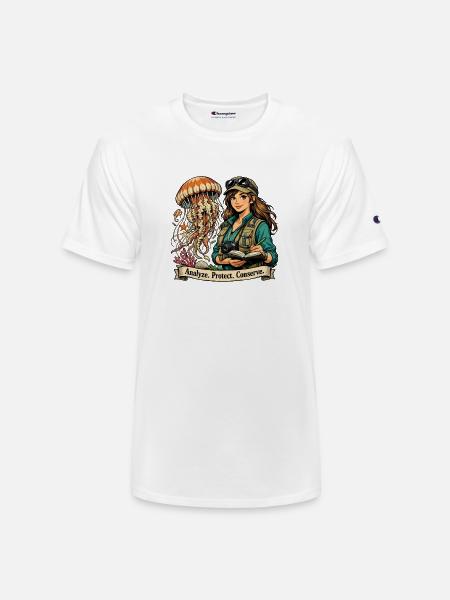 Ocean Conservator Explorer - Champion Unisex T-Shirt - white