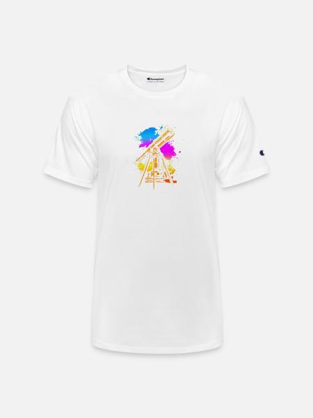 Astrophotography Galaxy Telescope - Champion Unisex T-Shirt - white