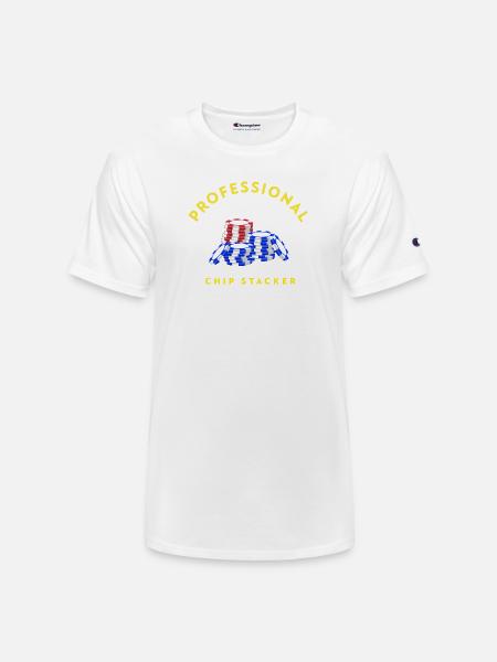 Professional_Chip_Stacker - Champion Unisex T-Shirt - white