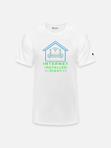 Internet_Installed_Right-_sized - Champion Unisex T-Shirt - white