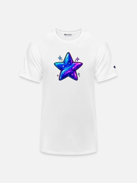 Cosmic Galaxy Star - Champion Unisex T-Shirt - white