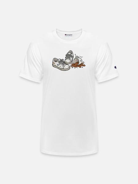 Coffee Spill Sneakers - Champion Unisex T-Shirt - white