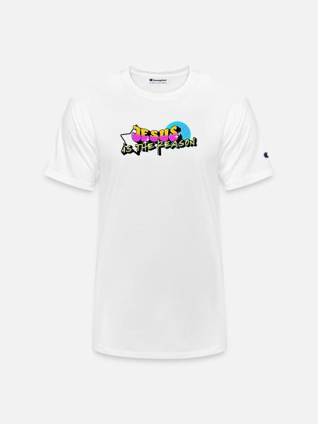 Jesus is the Reason - Champion Unisex T-Shirt - white
