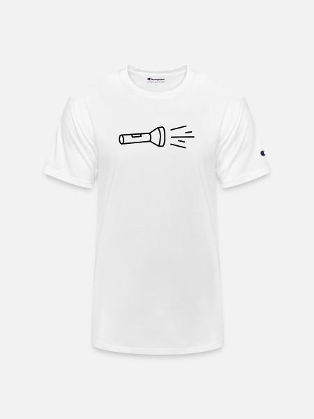 flashlight - Champion Unisex T-Shirt - white
