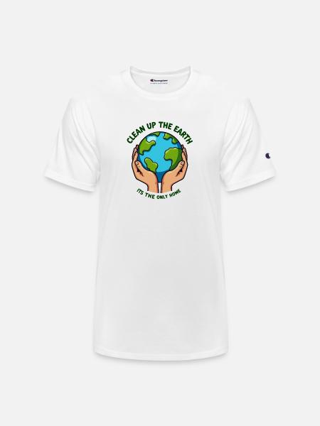 Clean Up the Earth - Champion Unisex T-Shirt - white