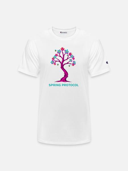 Spring Protocol Floral Tree - Champion Unisex T-Shirt - white