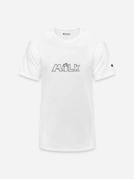 milk logo - Champion Unisex T-Shirt - white