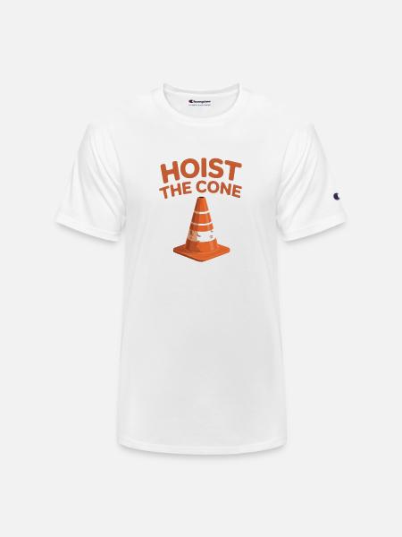 Hoist the Cone Graphic Tee - Champion Unisex T-Shirt - white