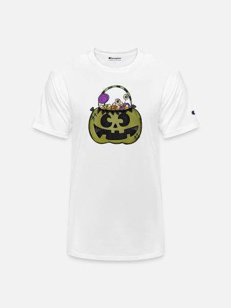 Halloween Bucket - Champion Unisex T-Shirt - white