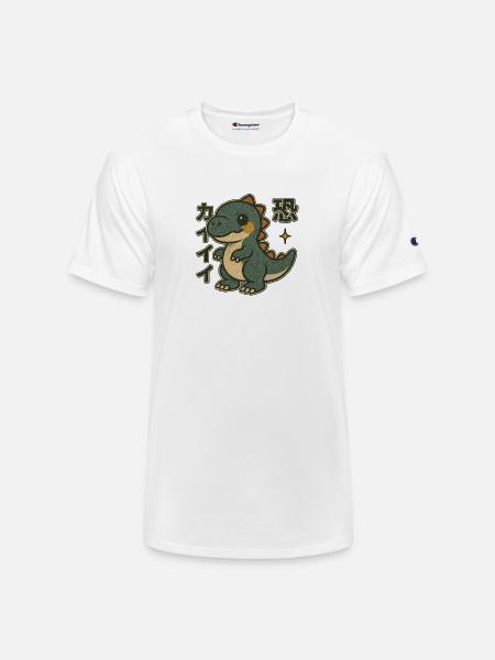 Adorable Dino Japanese - Champion Unisex T-Shirt - white