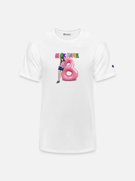 Nick Name B - Champion Unisex T-Shirt - white