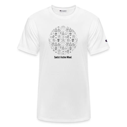 Santa's Festive Wheel T-Shirt - Champion Unisex T-Shirt