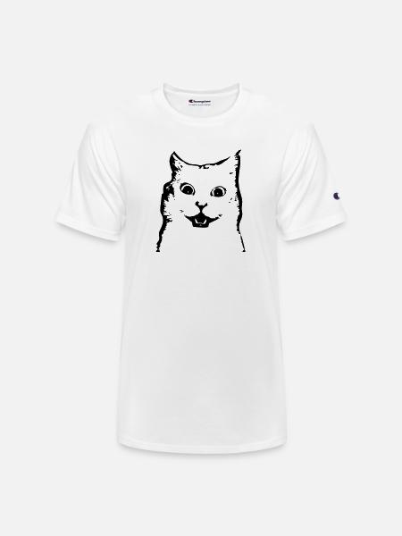 surprised cat - Champion Unisex T-Shirt - white