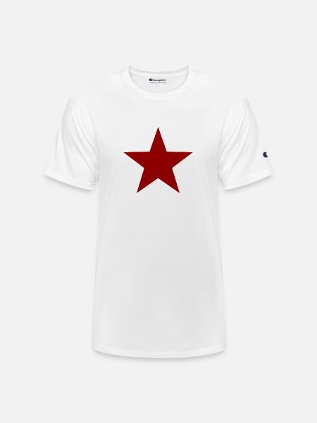 RED STAR 001 - Champion Unisex T-Shirt - white
