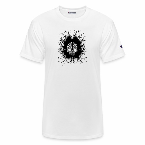 Demon Skull Tribal Tattoo Dot Skull Gift Ideas - Champion Unisex T-Shirt