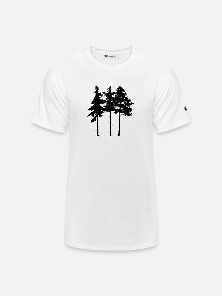 Pine Tree - Champion Unisex T-Shirt - white