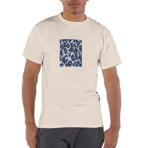 blue ank black leopard pattern - Champion Unisex T-Shirt