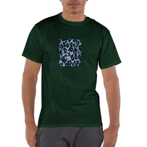 blue ank black leopard pattern - Champion Unisex T-Shirt