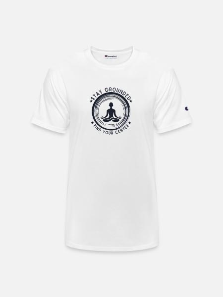 Meditative Silhouette - Champion Unisex T-Shirt - white