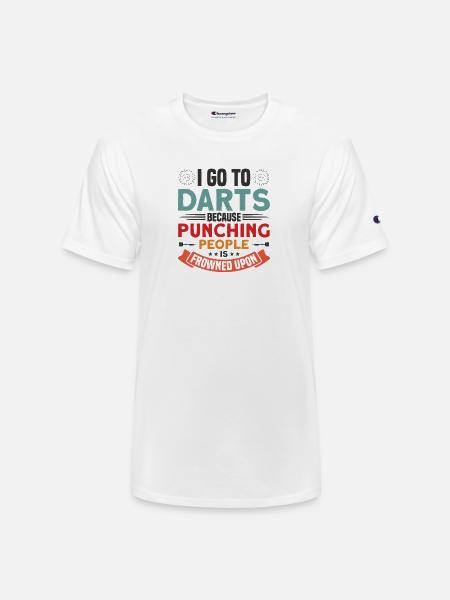 Darts Dart Player - Champion Unisex T-Shirt - white