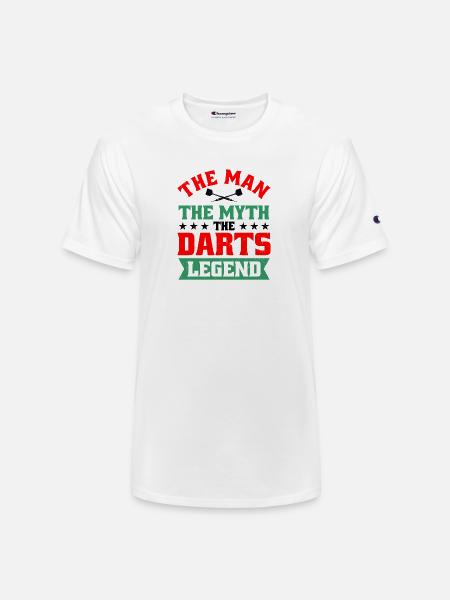Darts Dart Player - Champion Unisex T-Shirt - white