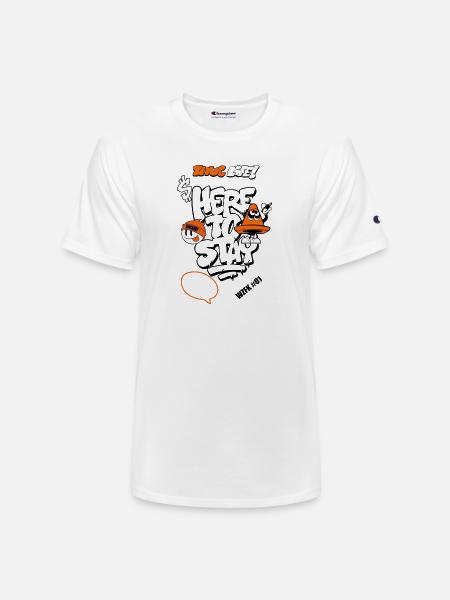 Graffiti Cone Stay Frosty Tee - Champion Unisex T-Shirt - white