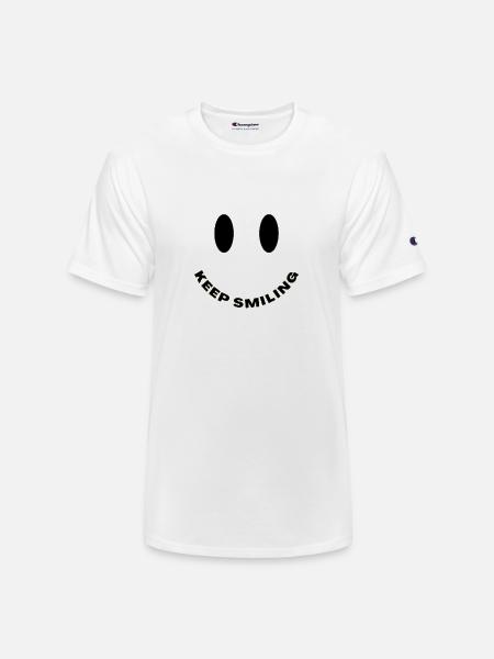Keep smiling tshit - Champion Unisex T-Shirt - white