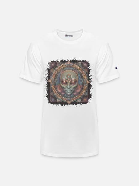 Alien face - Champion Unisex T-Shirt - white