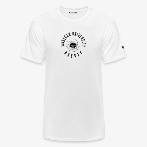 Black Mohegan U Hockey Series Logo - Champion Unisex T-Shirt