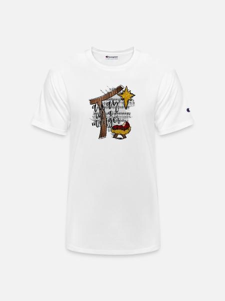 Away In A Manger - Champion Unisex T-Shirt - white