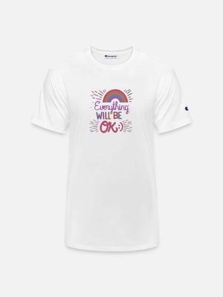 everything will be ok - Champion Unisex T-Shirt - white