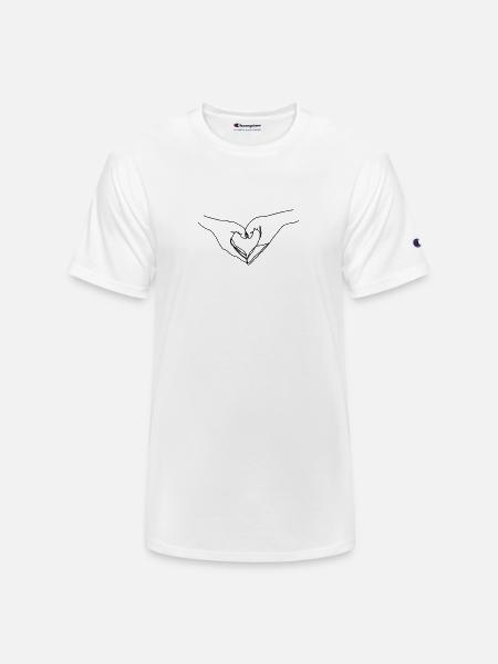 hand love - Champion Unisex T-Shirt - white
