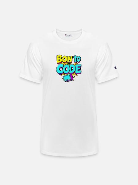Bon to Code - Champion Unisex T-Shirt - white