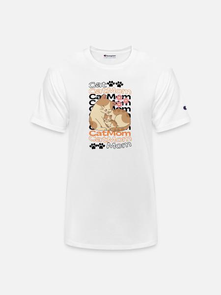 MomCat - Champion Unisex T-Shirt - white