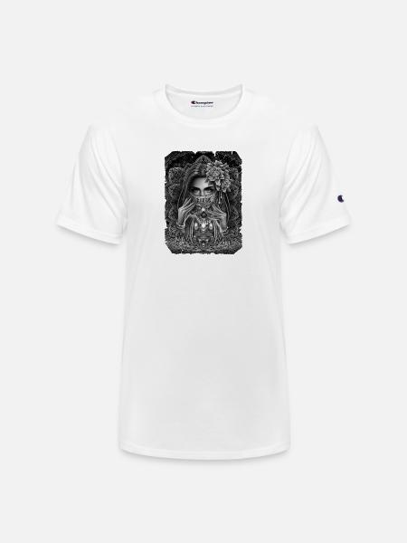 Sinner skull mask - Champion Unisex T-Shirt - white