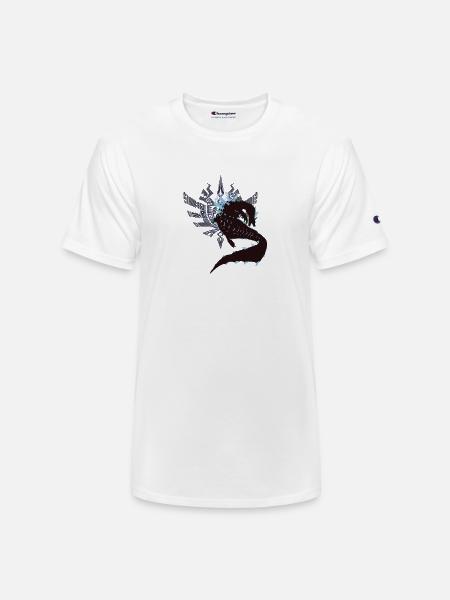 Abyssal Lagiacrus - Sunset Shores - Champion Unisex T-Shirt - white