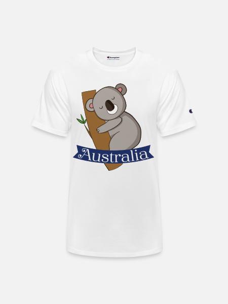 Australia - Champion Unisex T-Shirt - white