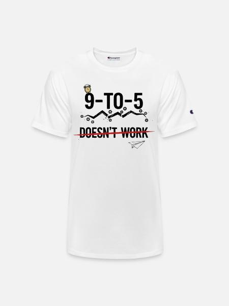 Nine to Five Breaker - Champion Unisex T-Shirt - white