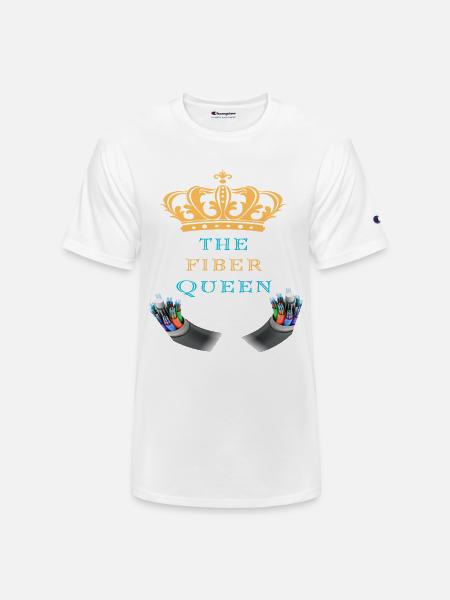 The_Fiber_Queen_-sized - Champion Unisex T-Shirt - white