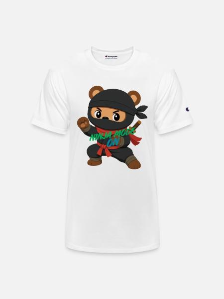 Ninja Panda Bear Mode On - Champion Unisex T-Shirt - white