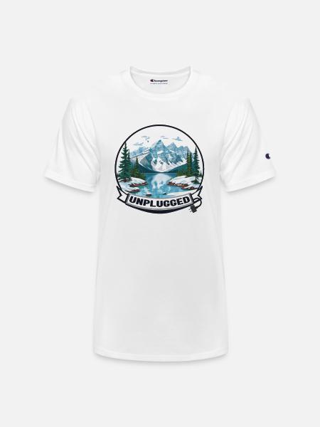 Camping Without Tech! - Champion Unisex T-Shirt - white