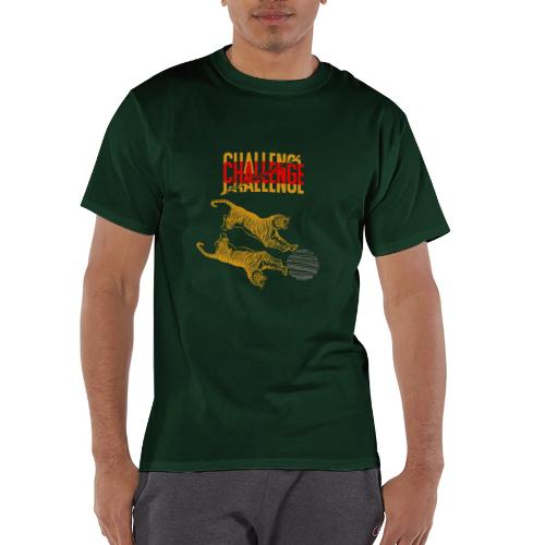 Double tiger fashion, jungle feline animals. - Champion Unisex T-Shirt