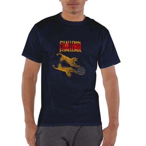 Double tiger fashion, jungle feline animals. - Champion Unisex T-Shirt