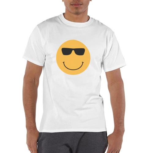 Orange Face with Sunglasses - Champion Unisex T-Shirt