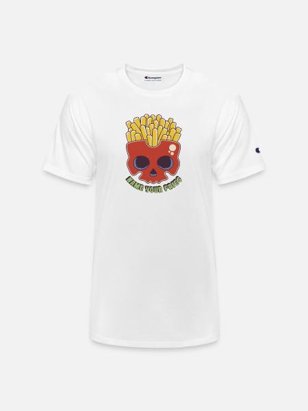 Poisoned Fries - Champion Unisex T-Shirt - white