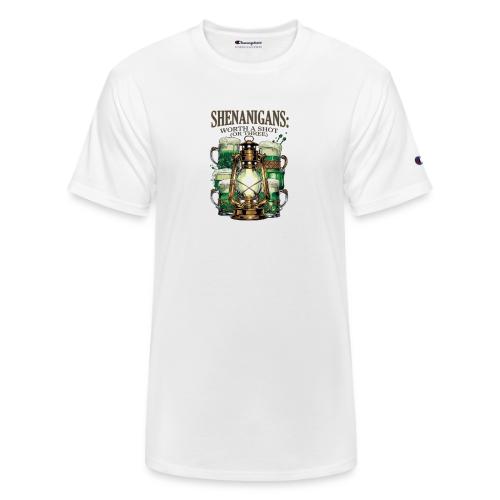 Worth a Shot Lantern Toast Graphic Tee - Champion Unisex T-Shirt