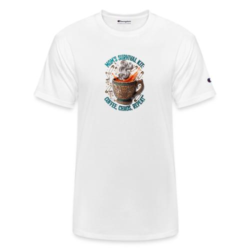 Mom's Survival Kit Tee | Coffee Chaos - Champion Unisex T-Shirt