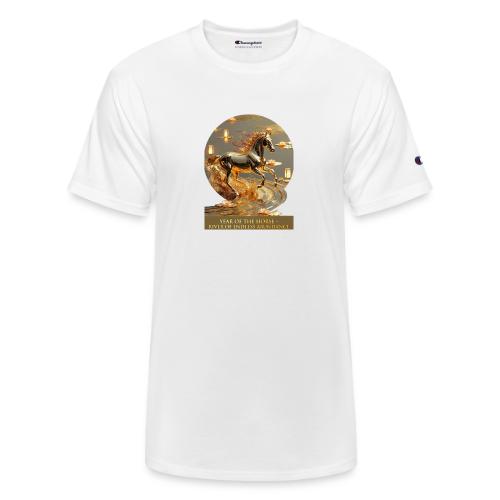Year of the Horse Abundance T Shirt, Lunar NY Gift - Champion Unisex T-Shirt
