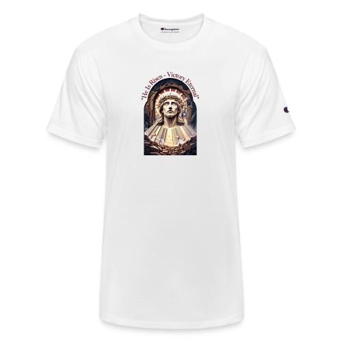 Easter He Is Risen Face of Christ T Shirt, Gift - Champion Unisex T-Shirt
